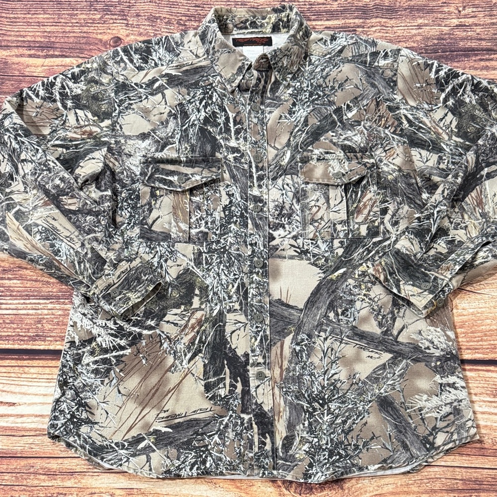 True Timber mc2 Men's Camouflage Button Down Shirt